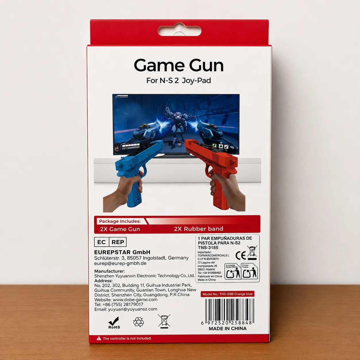 DOBE Game Gun TNS-3185 Pistola per Nintendo Switch Joy-Con FPS Shooter