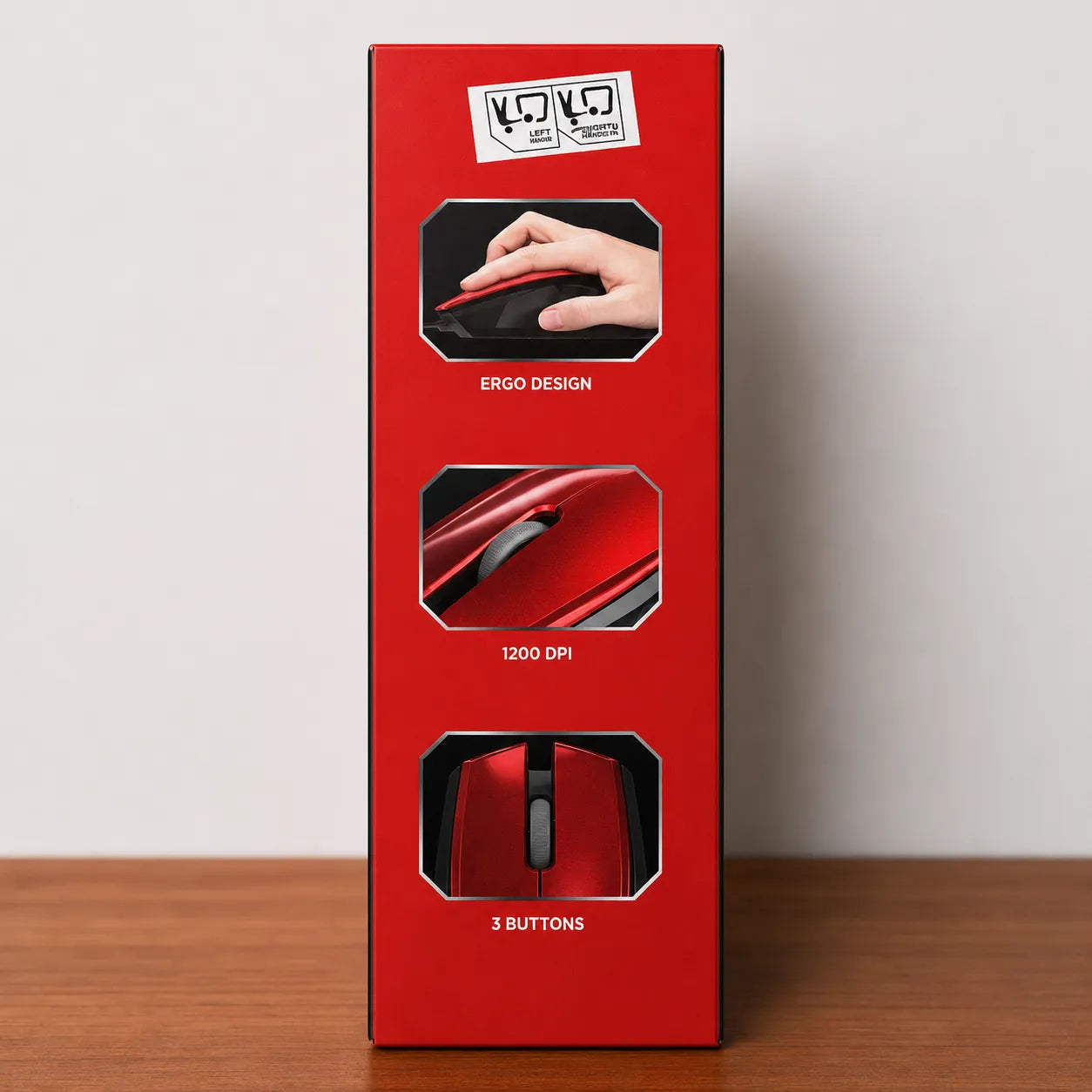 Mouse Gaming Ottico XTRIKE ME DMS001 RD 1200 DPI 3 Tasti USB Rosso Nero PC