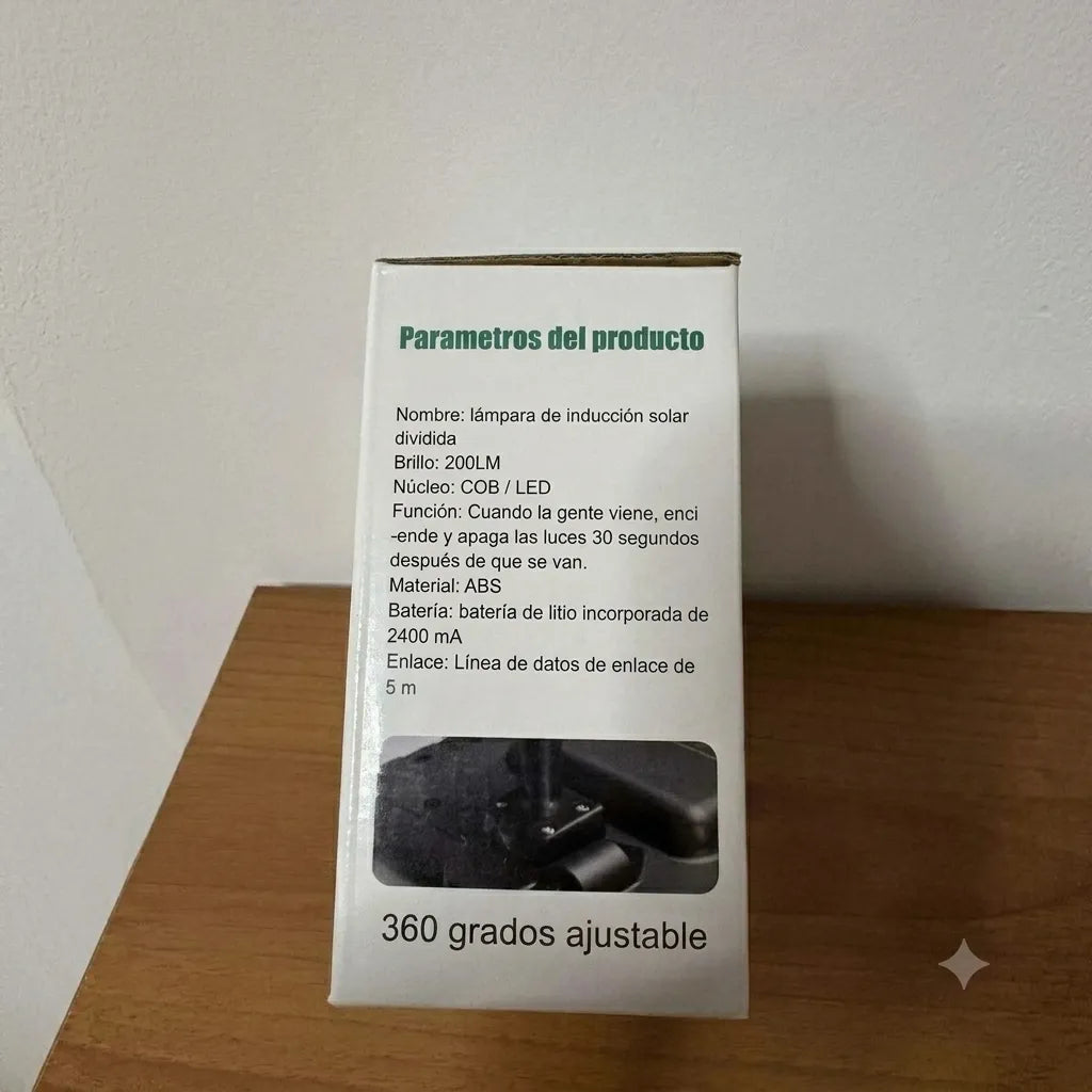 RAPTOR Lampada Solare a LED con Pannello Separato Sensore di Movimento IP65