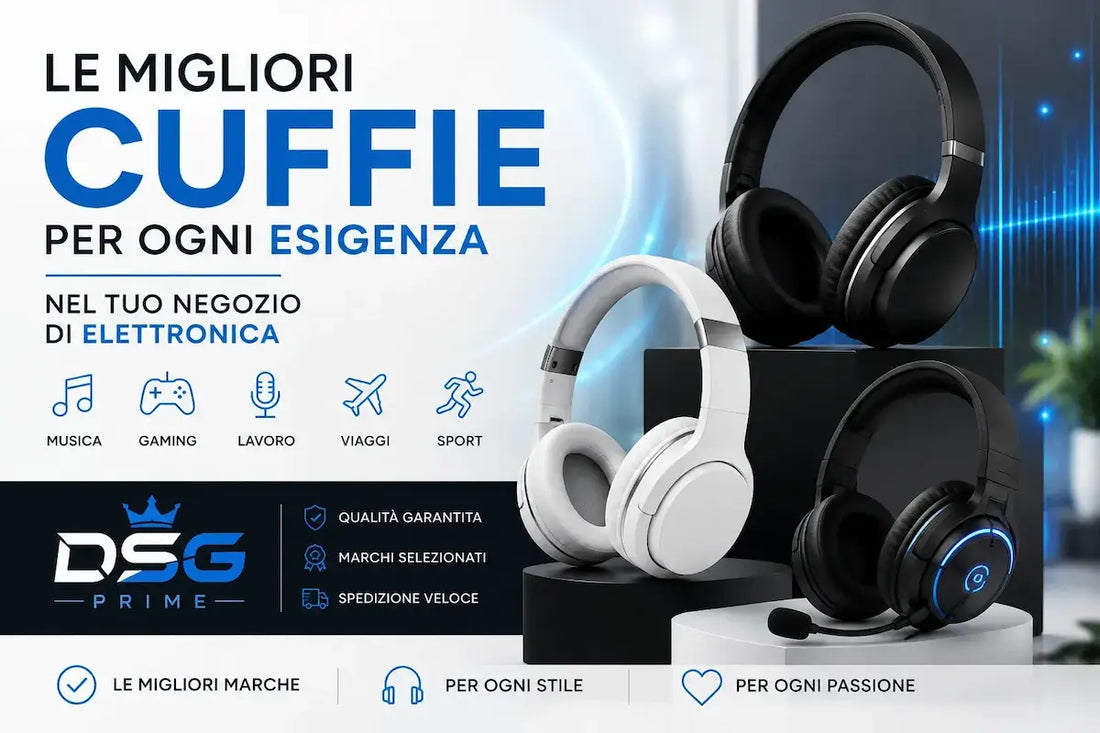 Le migliori cuffie per ogni esigenza nel tuo negozio di elettronica
