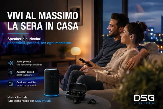 Vivi al massimo: assolutamente migliora la sera in casa con speaker accessibili auricolari