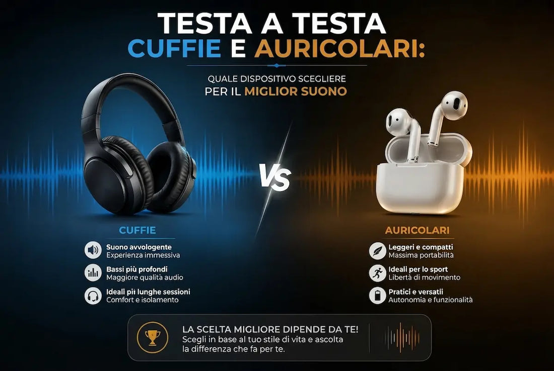 Testa a testa tra cuffie e auricolari: quale dispositivo scegliere per il miglior suono