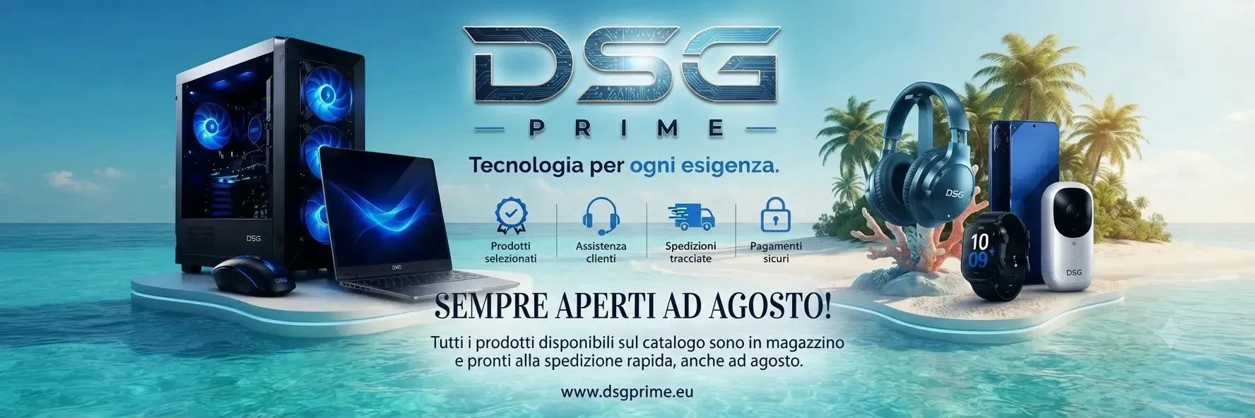 Banner Periodo Vacanze di Agosto