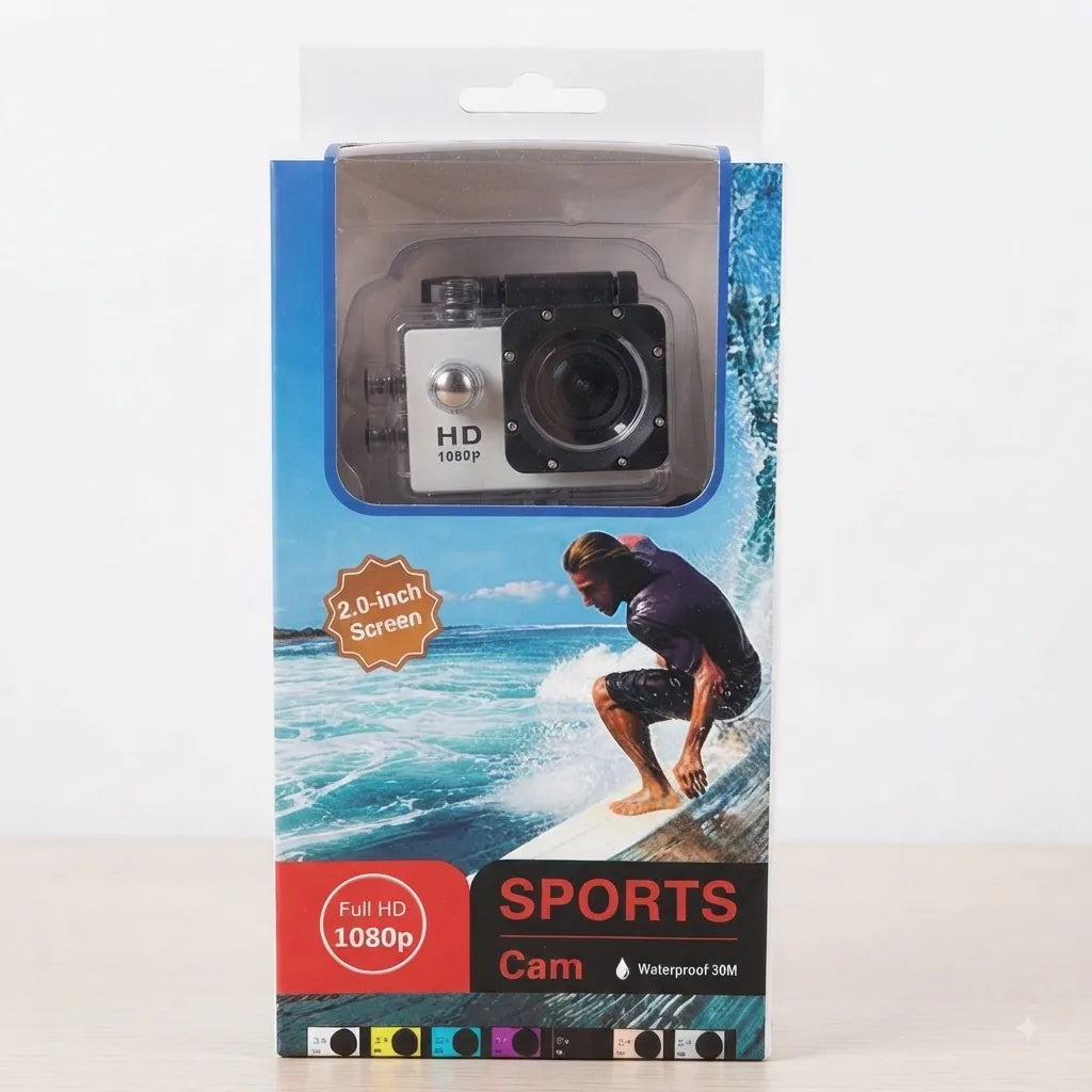 Action Cam Sport HD 1080P impermeabile