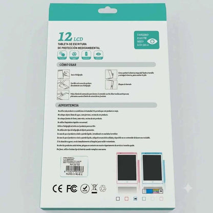 BAIHU Tavoletta LCD da Scrittura 12 Pollici Lavagna Digitale con Penna per Bambini, Studio e Ufficio