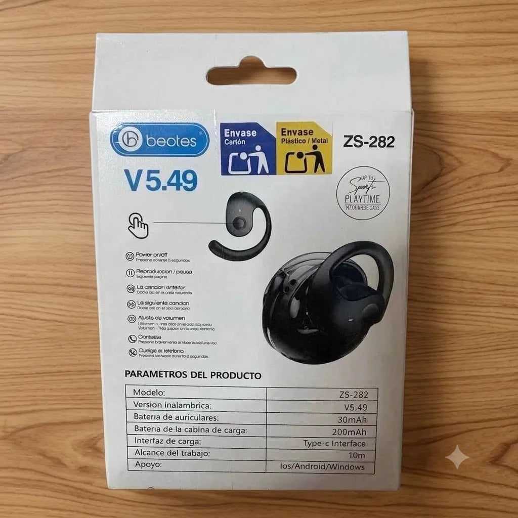 BEOTES Auricolari Bluetooth In-Ear ZS-282 con Microfono e Custodia di Ricarica per Android e iOS