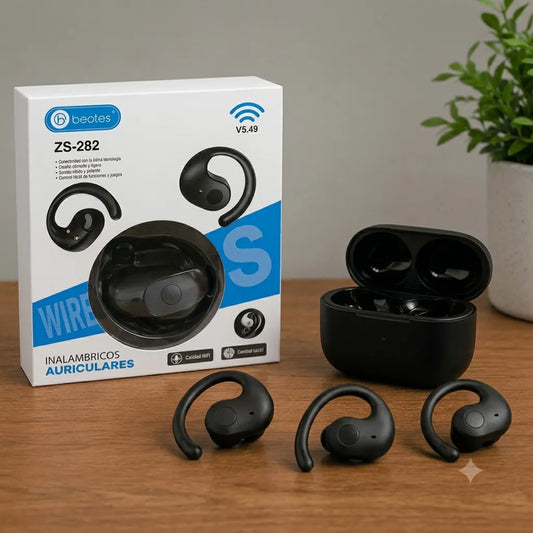 BEOTES Auricolari Bluetooth In-Ear ZS-282 con Microfono e Custodia di Ricarica per Android e iOS