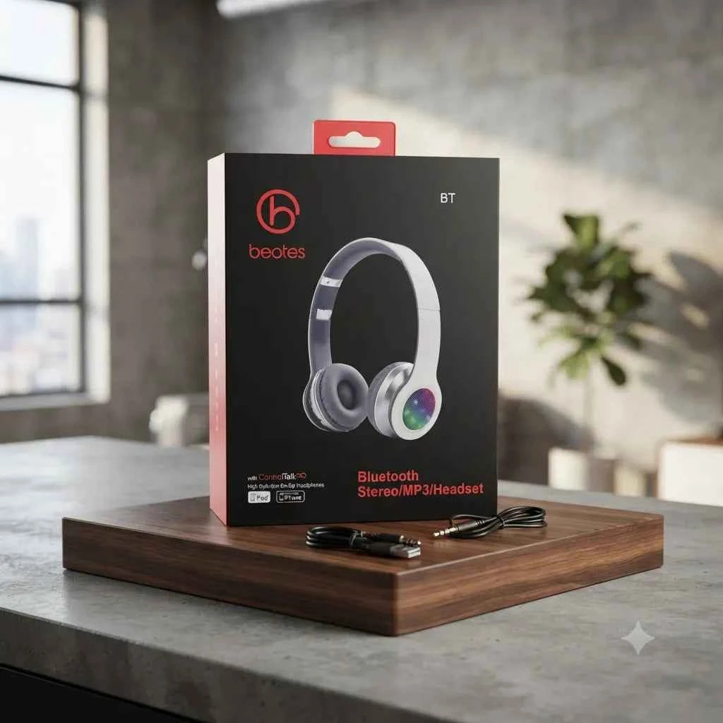 BEOTES Cuffie Bluetooth On-Ear Wireless Stereo MP3 per iPhone e Android