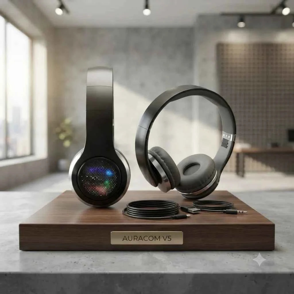 BEOTES Cuffie Bluetooth Stereo Wireless Over-Ear con Microfono Nero
