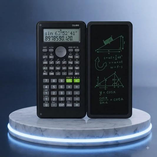 Calcolatrice Scientifica con Display LCD per Scuola, Università e Ufficio – Funzioni Trigonometriche e Statistiche