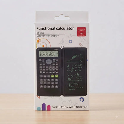 Calcolatrice Scientifica con Display LCD per Scuola, Università e Ufficio – Funzioni Trigonometriche e Statistiche