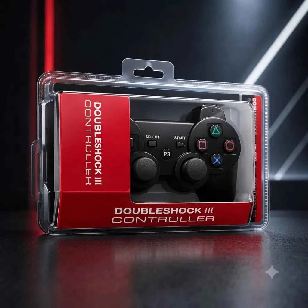 Controller DoubleShock III Compatibile PS3 con Vibrazione Dual e Connessione USB – Nuovo Sigillato