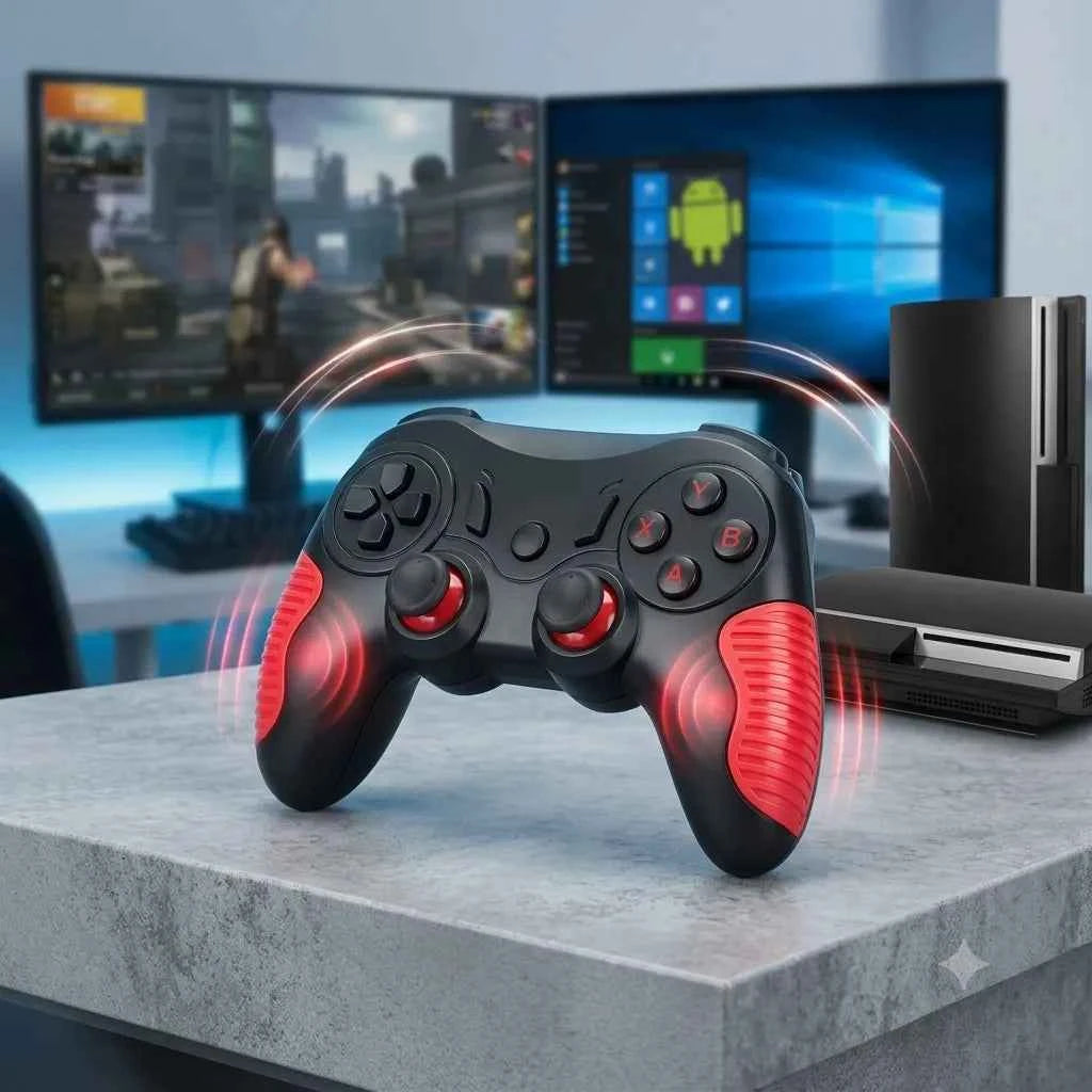 Controller Wireless XTRIKE ME GP-45 Bluetooth con Vibrazione Dual per PS3, PC e Android