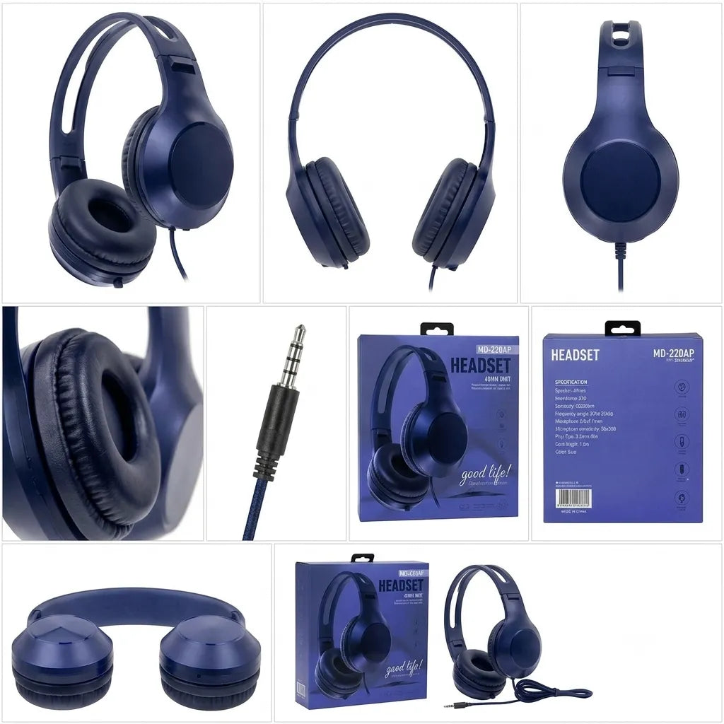 Cuffia cablata MD-220AP con driver da 40 mm