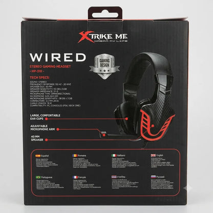 Cuffie Gaming XTRIKE ME HP-310 Stereo con Microfono Jack 3.5mm per Smartphone, Tablet e Nintendo Switch