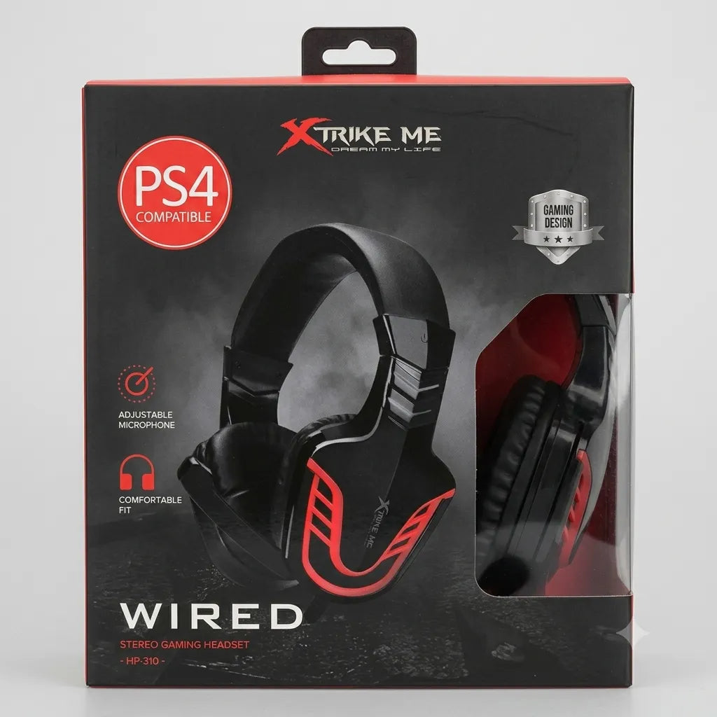 Cuffie Gaming XTRIKE ME HP-310 Stereo con Microfono Jack 3.5mm per Smartphone, Tablet e Nintendo Switch