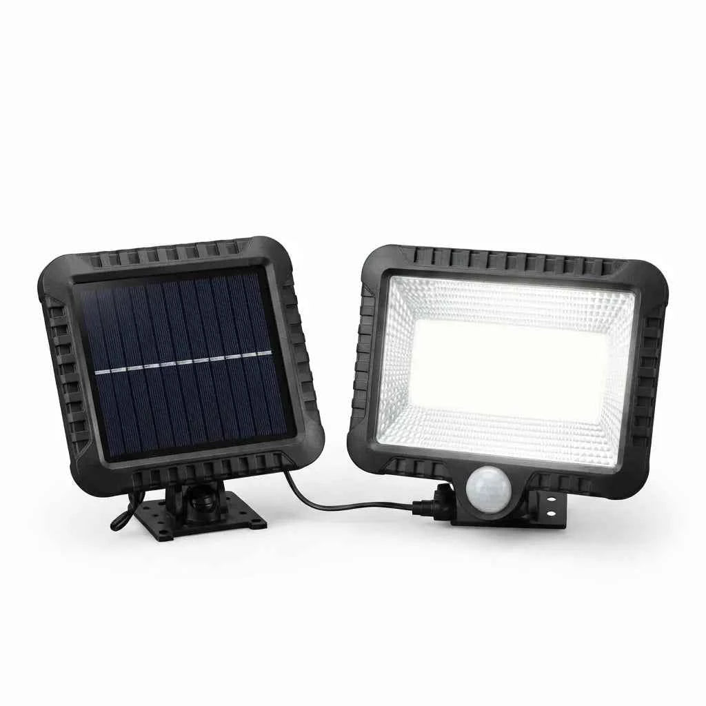 Faro LED Solare Raptor R-0448 con Pannello Separato e Sensore di Movimento IP65