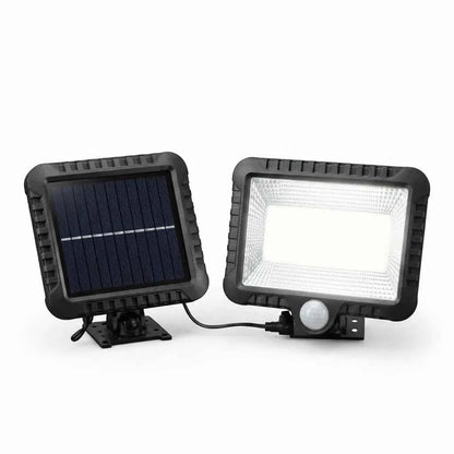 Faro LED Solare Raptor R-0448 con Pannello Separato e Sensore di Movimento IP65