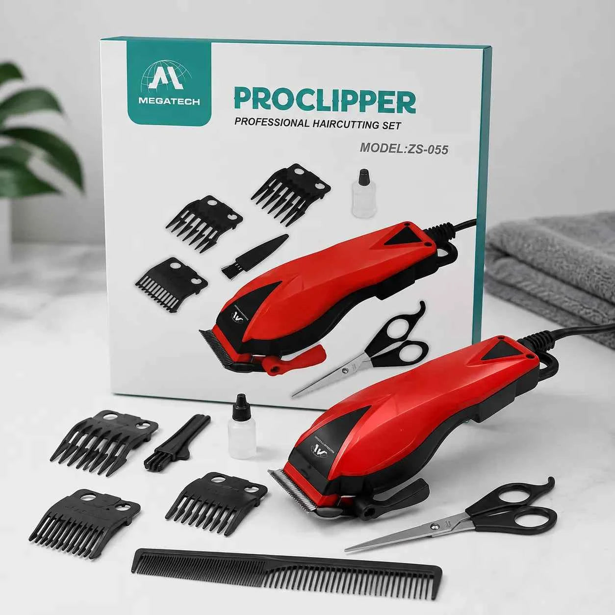 MEGATECH Tagliacapelli Professionale Proclipper ZS-055 Haircutting Set