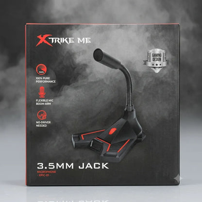 Microfono Gaming XTRIKE ME XMC-01 Jack 3.5 mm con Braccio Flessibile per PC e Laptop