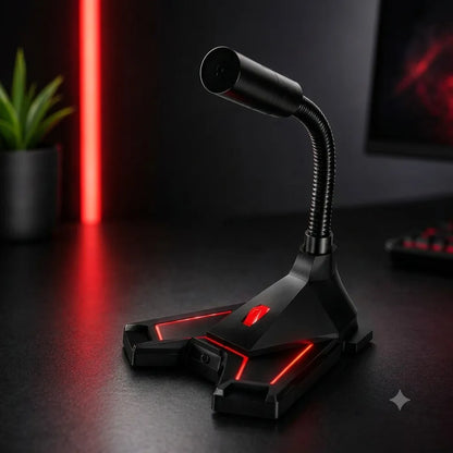 Microfono Gaming XTRIKE ME XMC-01 Jack 3.5 mm con Braccio Flessibile per PC e Laptop