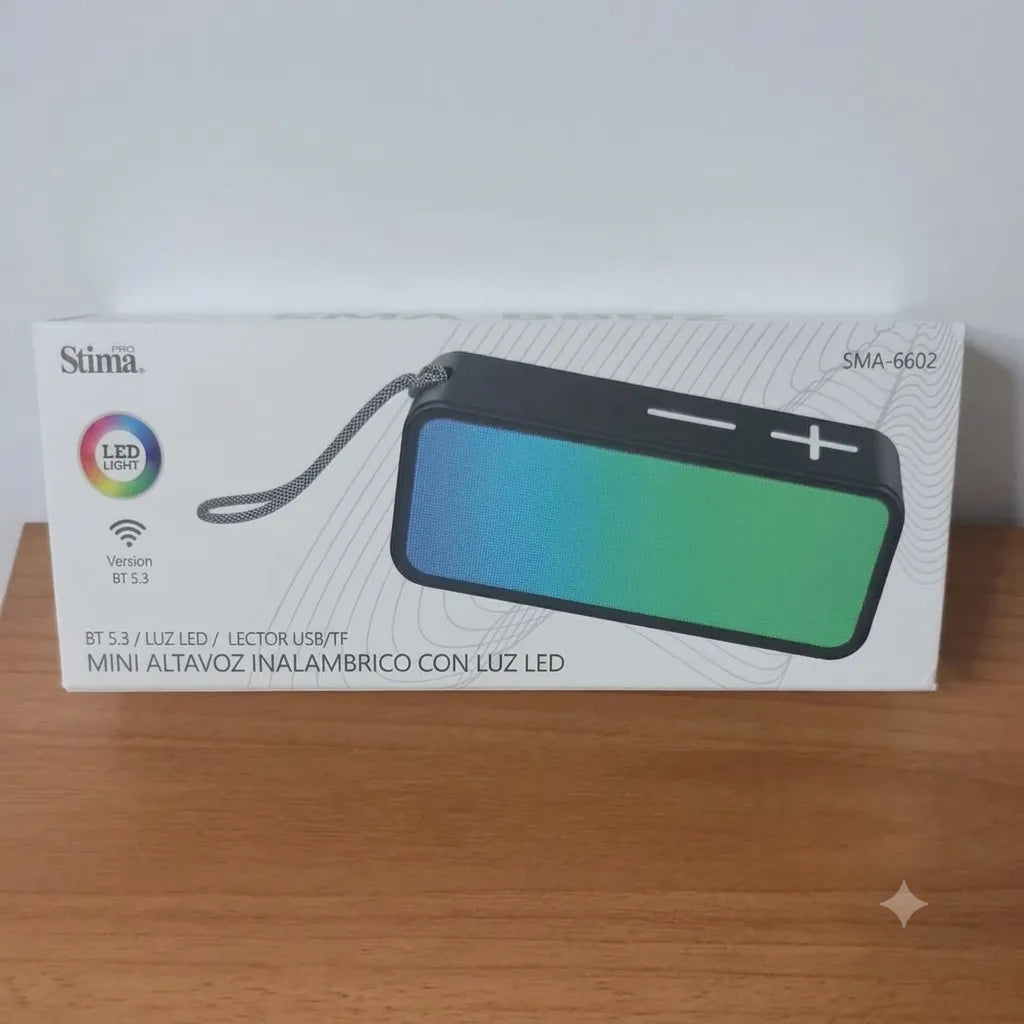 Mini Altoparlante Wireless con Luce LED Pro Stima SMA-6602