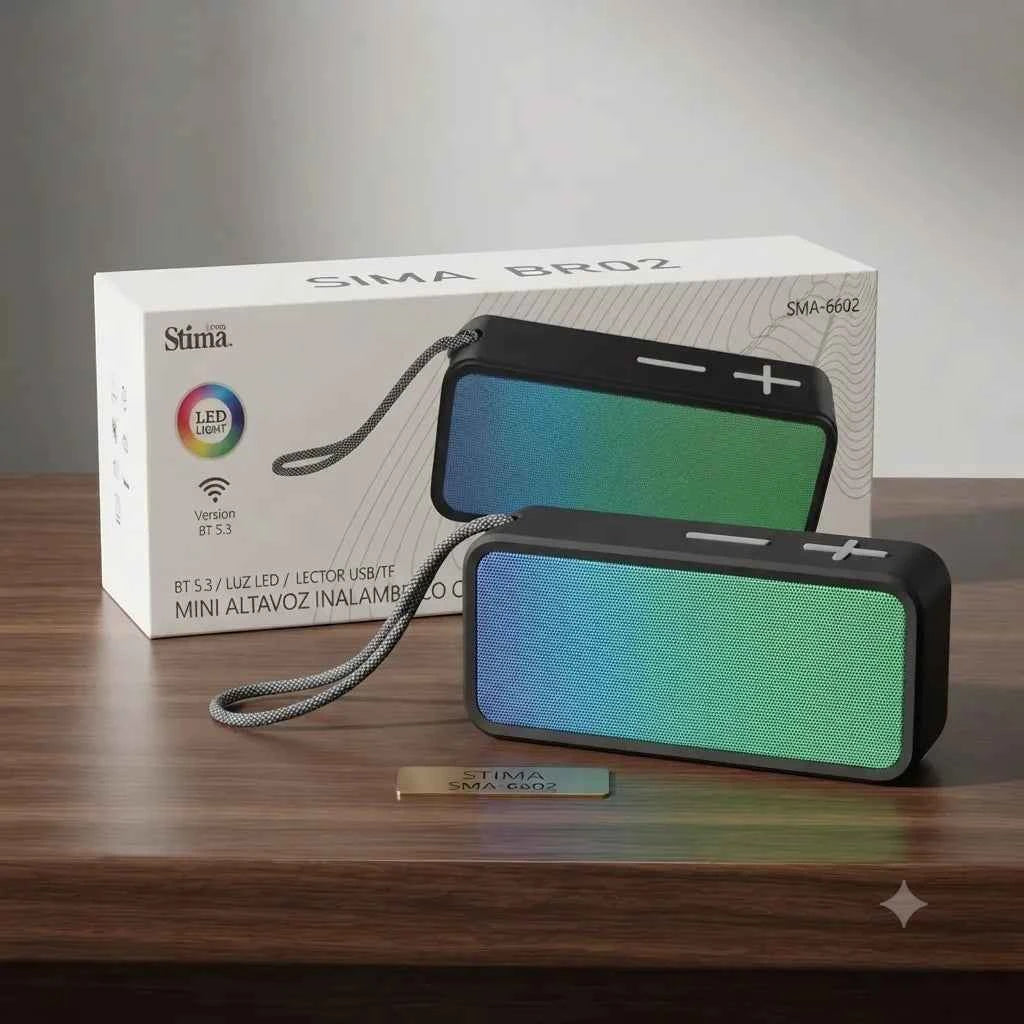 Mini Altoparlante Wireless con Luce LED Pro Stima SMA-6602