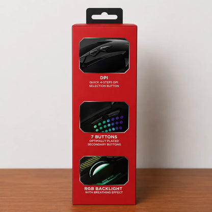 Mouse Gaming XTRIKE ME GM-216 LED Backlit Ottico Ergonomico USB per PC e Notebook