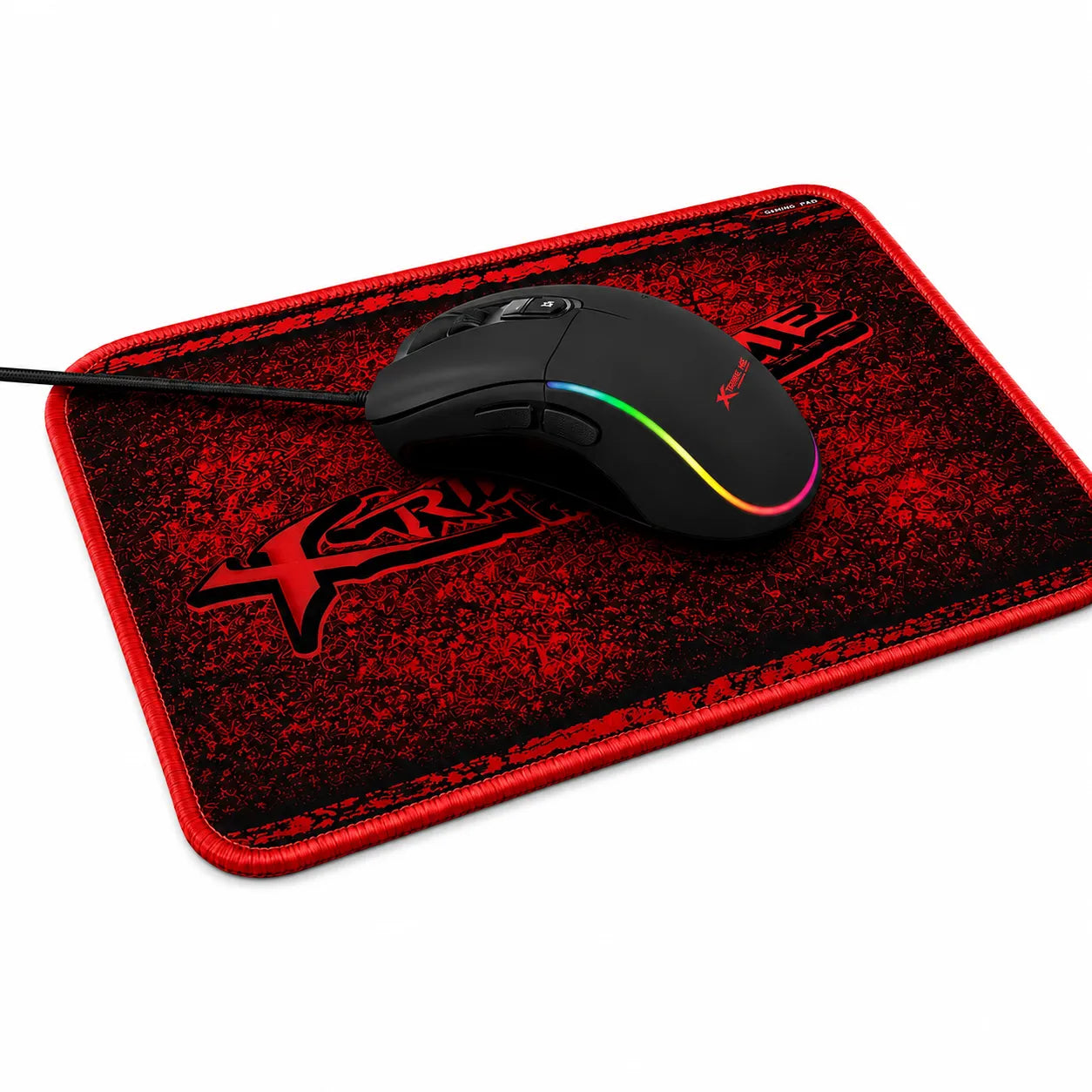 Mouse Gaming XTRIKE ME GMP-290 RGB LED 3600 DPI 7 Tasti USB con Tappetino Incluso per PC