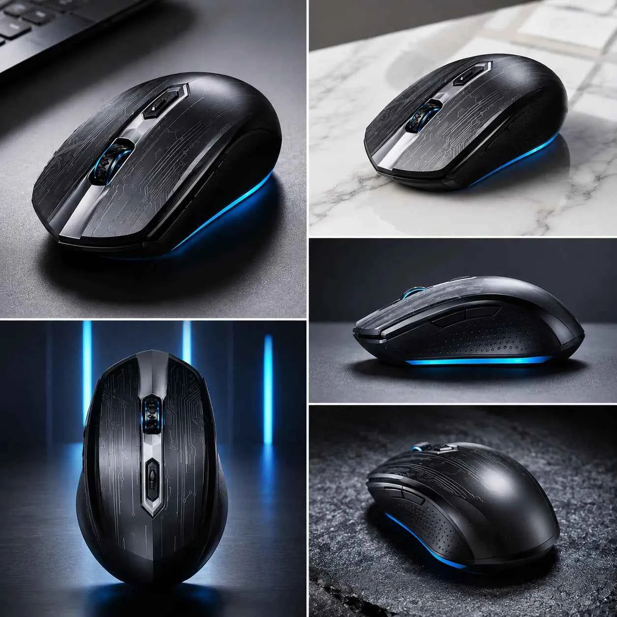 Mouse Wireless RAPTOR HE-85 USB 3.0/2.0 Ergonomico per PC e Notebook