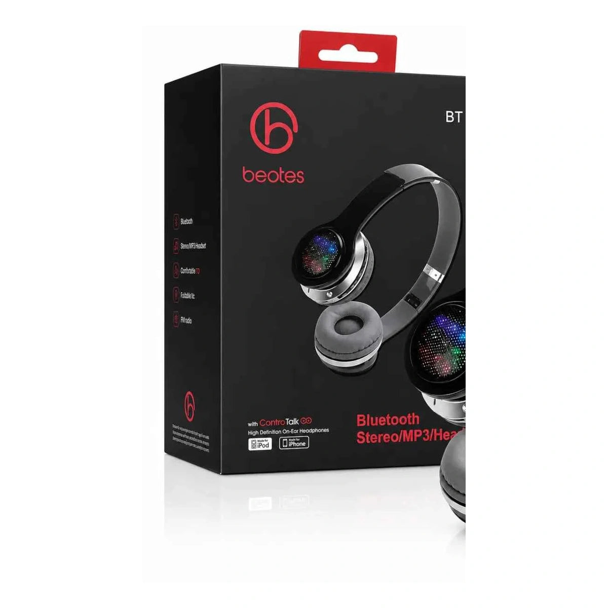 Scatola packaging retail originale cuffie bluetooth on-ear BEOTES BT Stereo MP3
