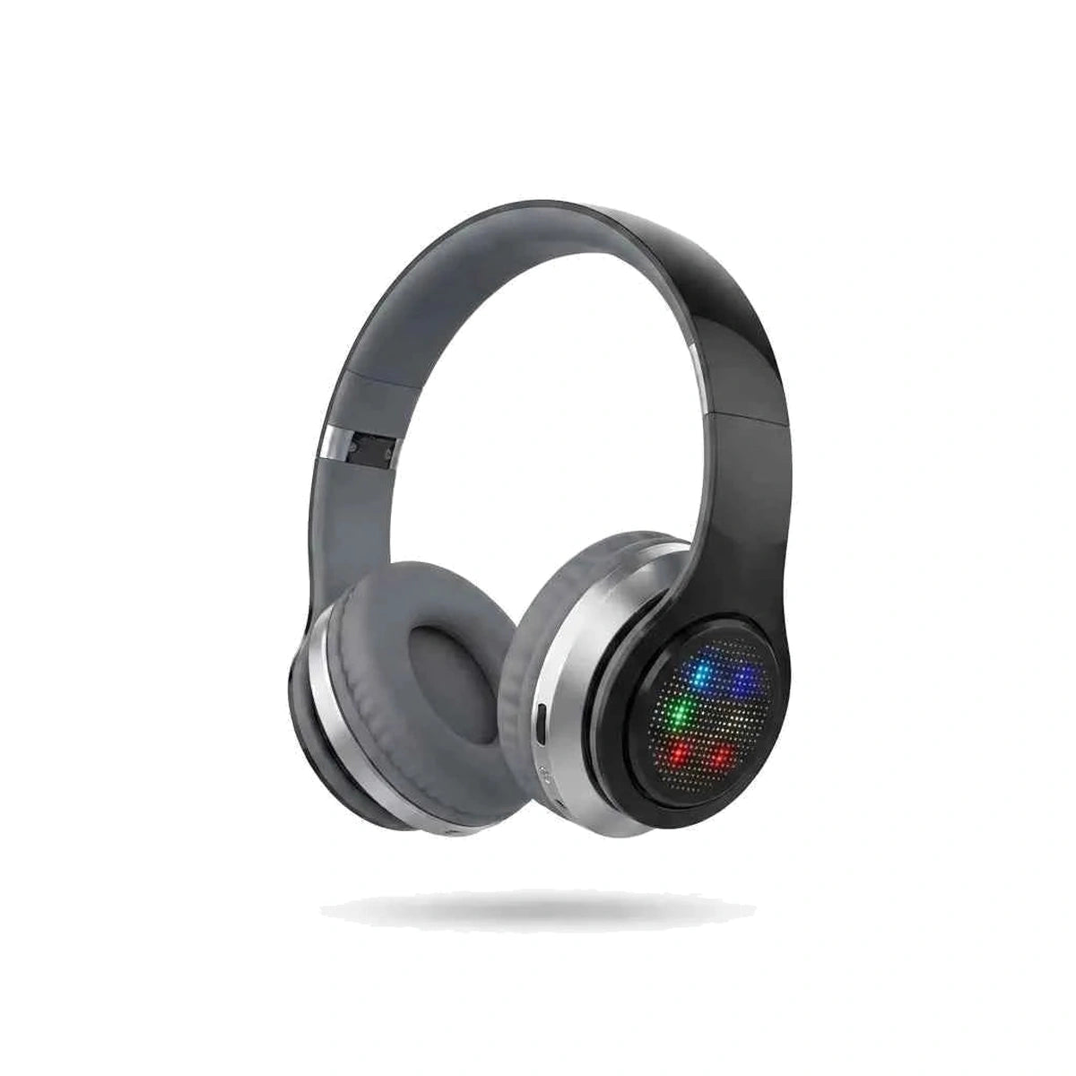 Cuffie Wireless On-Ear BEOTES Nere con Padiglioni Imbottiti e Archetto Regolabile su Fondo Bianco