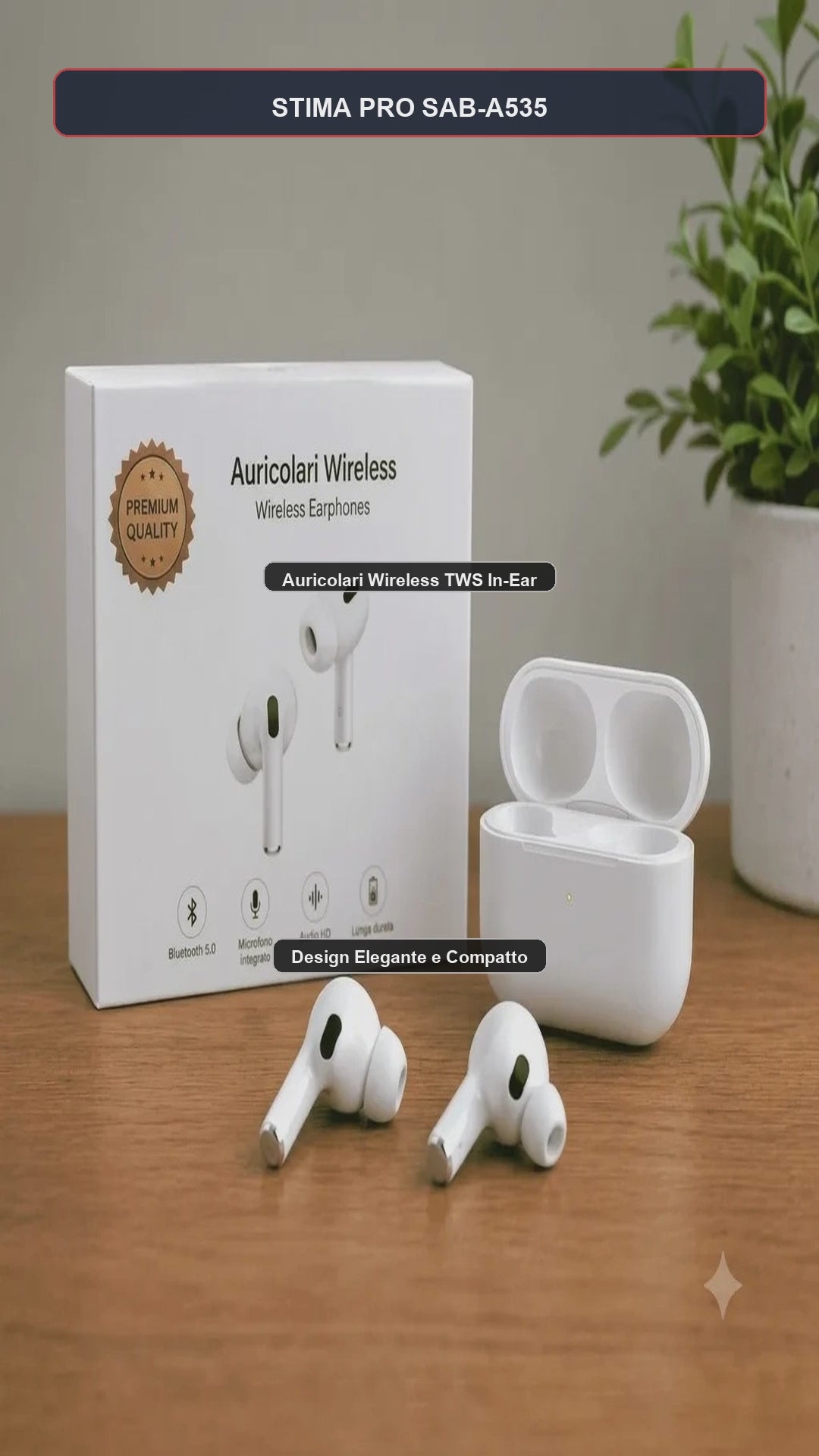 Video Presentazione Ufficiale Auricolari Bluetooth STIMA SAB-A535 ANC - DSG PRIME Standard v1.0