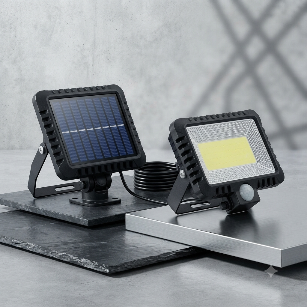 RAPTOR Lampada Solare a LED con Pannello Separato Sensore di Movimento IP65