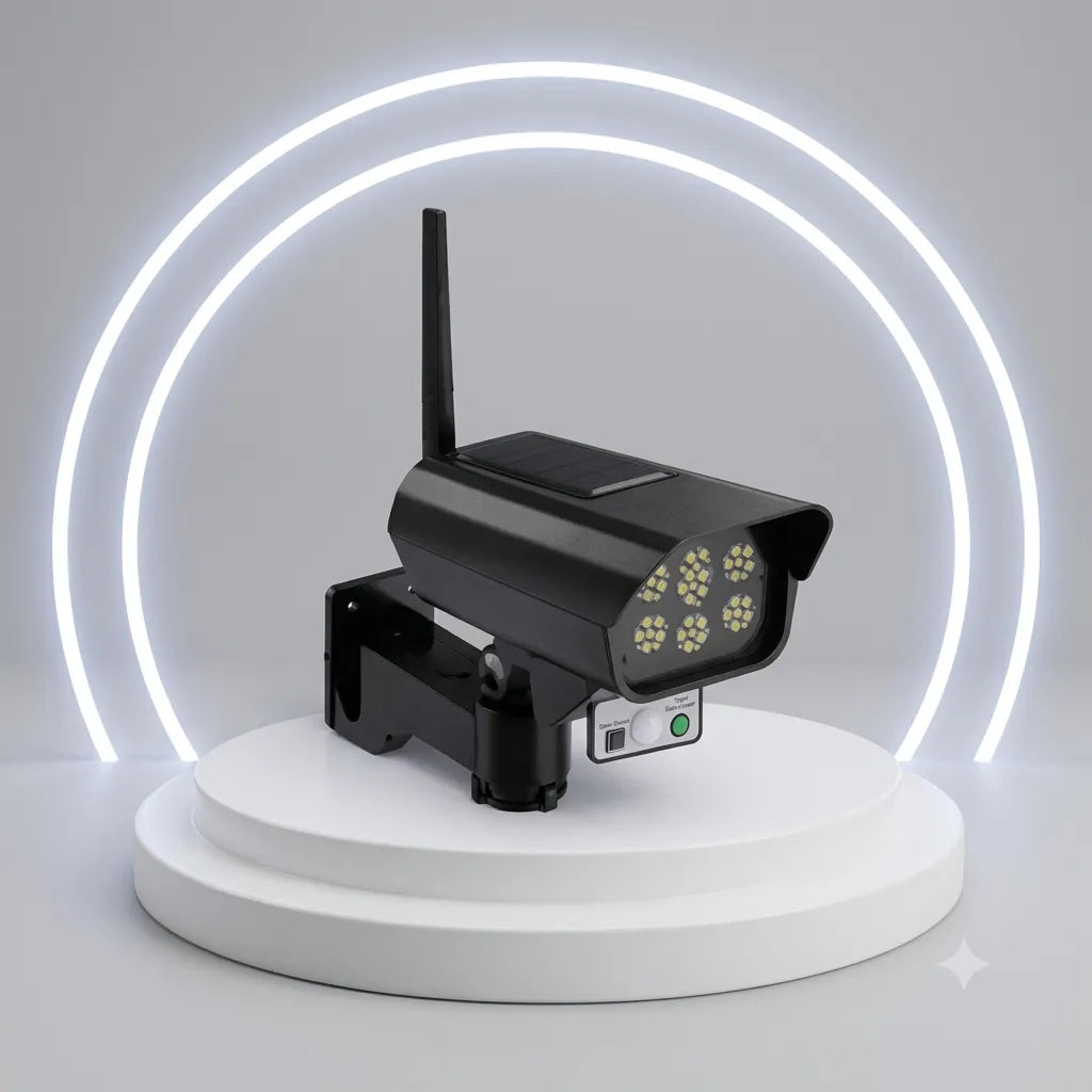 Raptor R-0484 – Lampada Solare a Simulazione di Telecamera di Sicurezza 15W