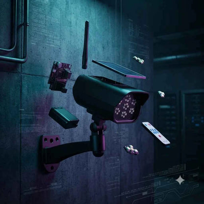 Raptor R-0484 – Lampada Solare a Simulazione di Telecamera di Sicurezza 15W