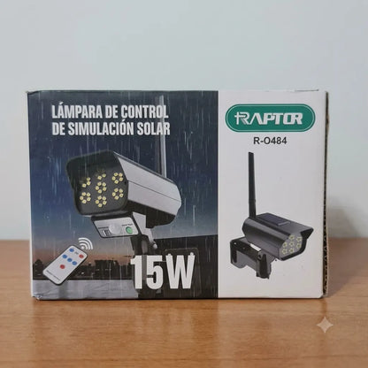 Raptor R-0484 – Lampada Solare a Simulazione di Telecamera di Sicurezza 15W
