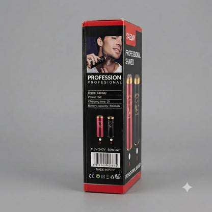 Rasoio Elettrico Professionale SAEDAY SD-687 USB Ricaricabile per Barba e Rifiniture