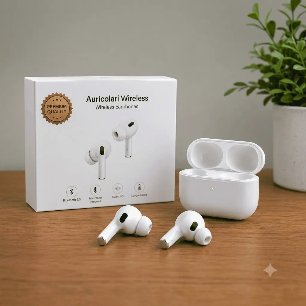 STIMA Auricolari Wireless ANC Bluetooth 5.3 In-Ear Cancellazione Rumore Attiva Modalità Trasparenza