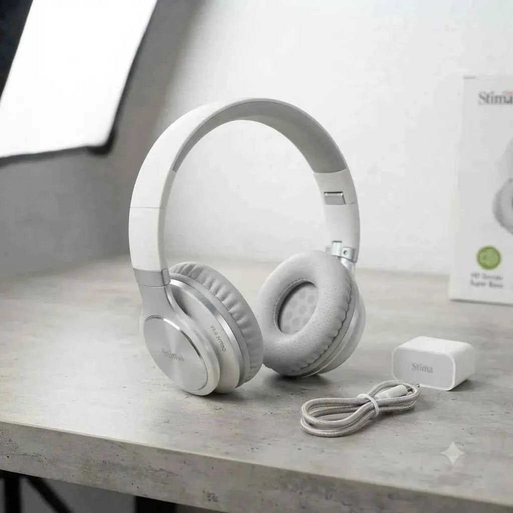 STIMA Cuffie Bluetooth Wireless 217PRO V5.0 Over-Ear con Microfono Integrato