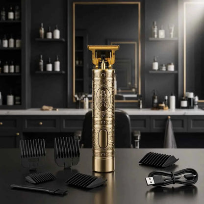 Tagliacapelli Professionale SAEDAY SD-002 USB Ricaricabile Lama a T per Barba e Capelli