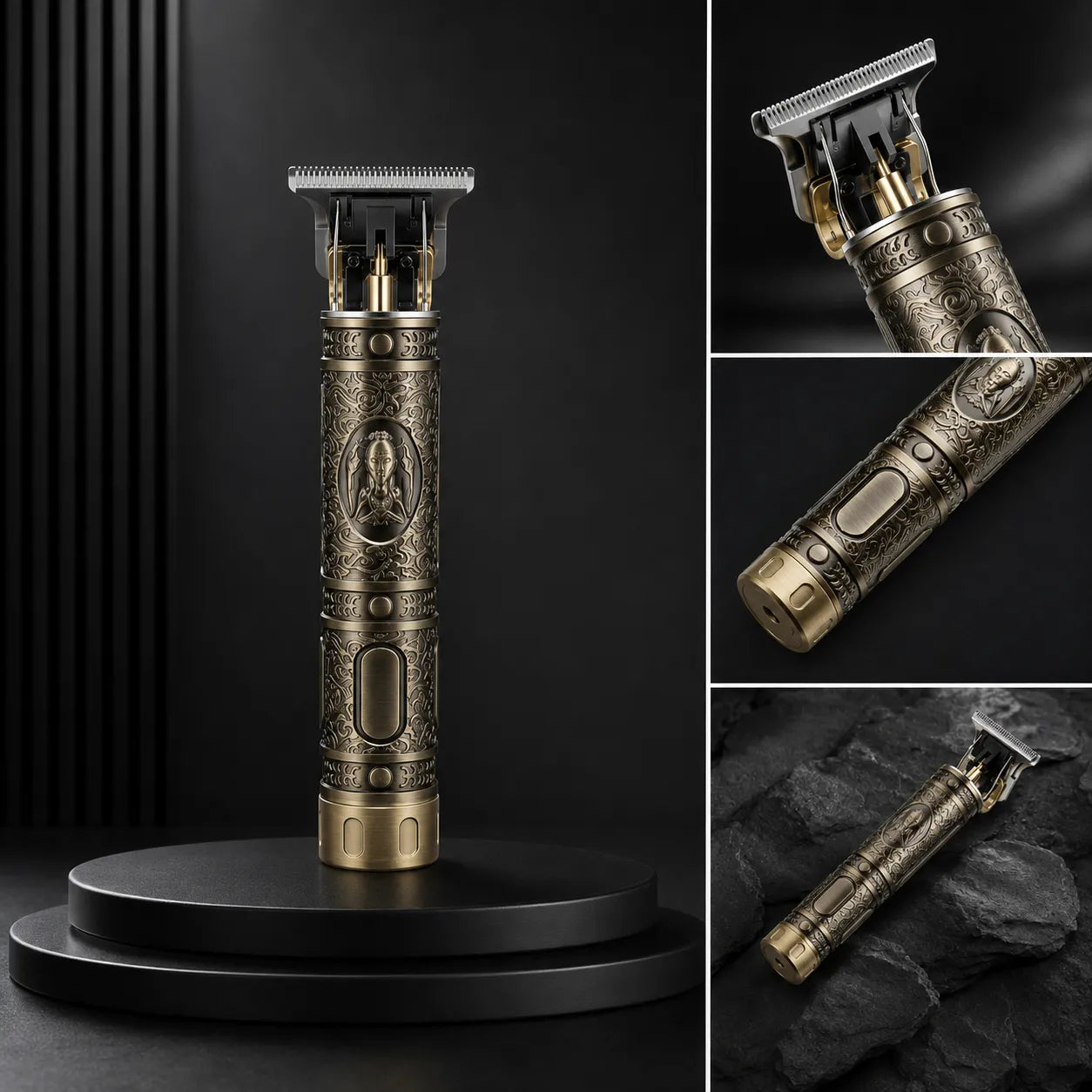 Tagliacapelli Professionale SAEDAY SD-002 USB Ricaricabile Lama a T per Barba e Capelli