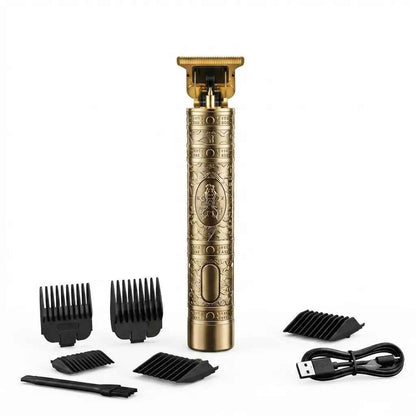 Tagliacapelli Professionale SAEDAY SD-002 USB Ricaricabile Lama a T per Barba e Capelli