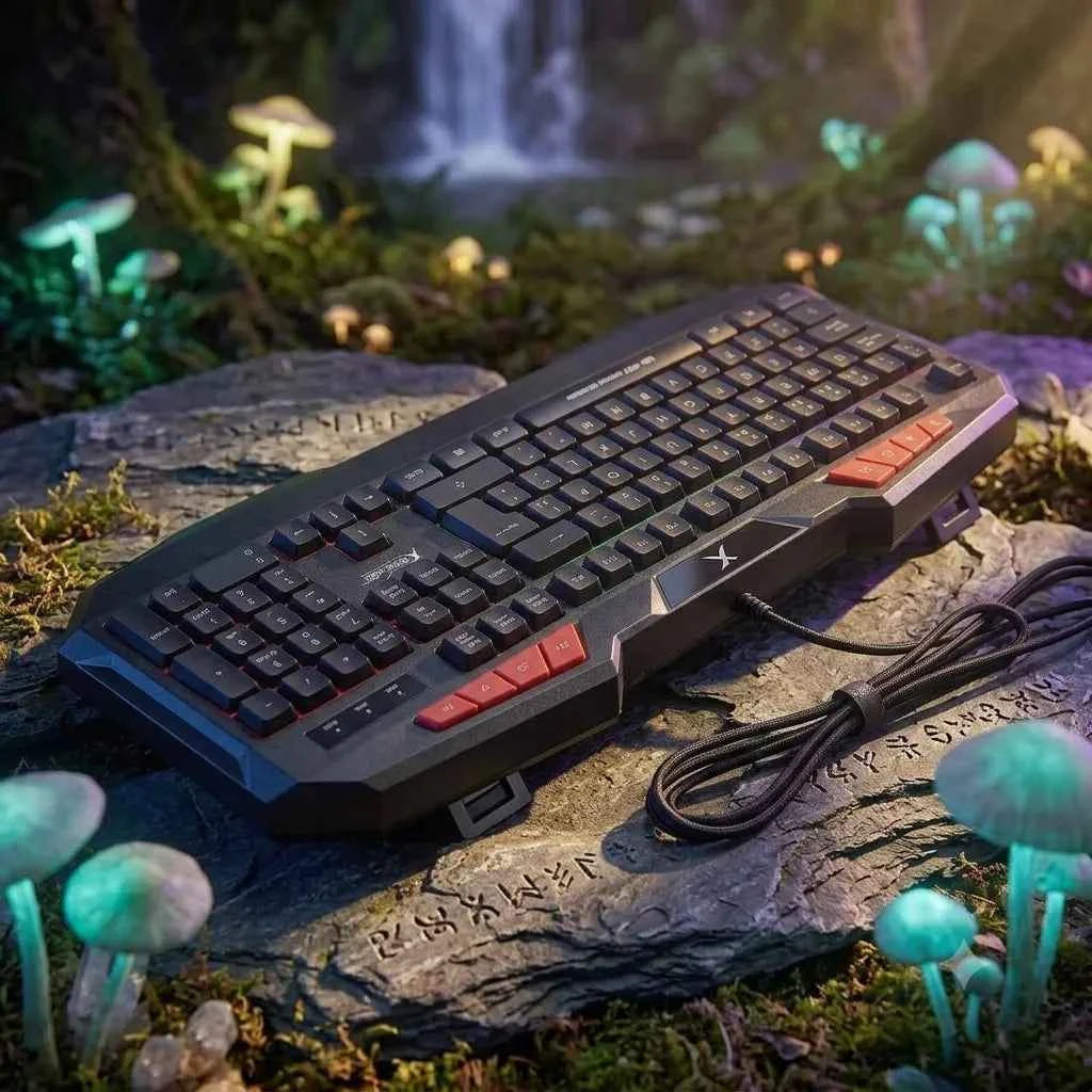 Tastiera Gaming RGB Rainbow XTRIKE ME KB-402 Multimediale USB Plug & Play per PC e Notebook – Grigia
