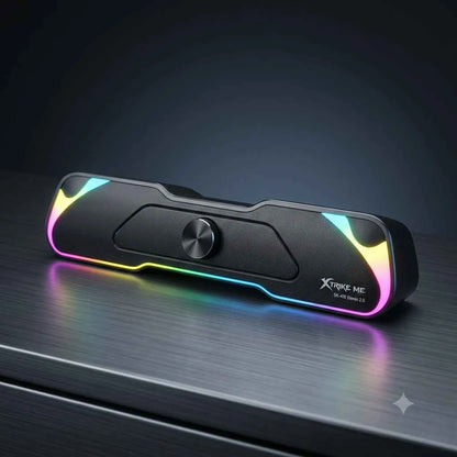 XTRIKE ME Soundbar Gaming SK-406 RGB Stereo 2.0 con Luci RGB per PC e Notebook