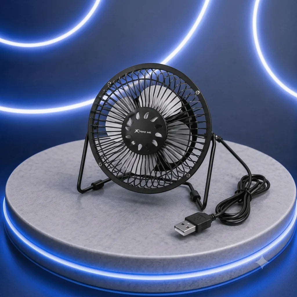XTRIKE Mini Ventilatore USB Portatile 5V Silenzioso per PC e Scrivania