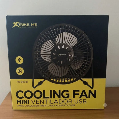 XTRIKE Mini Ventilatore USB Portatile 5V Silenzioso per PC e Scrivania