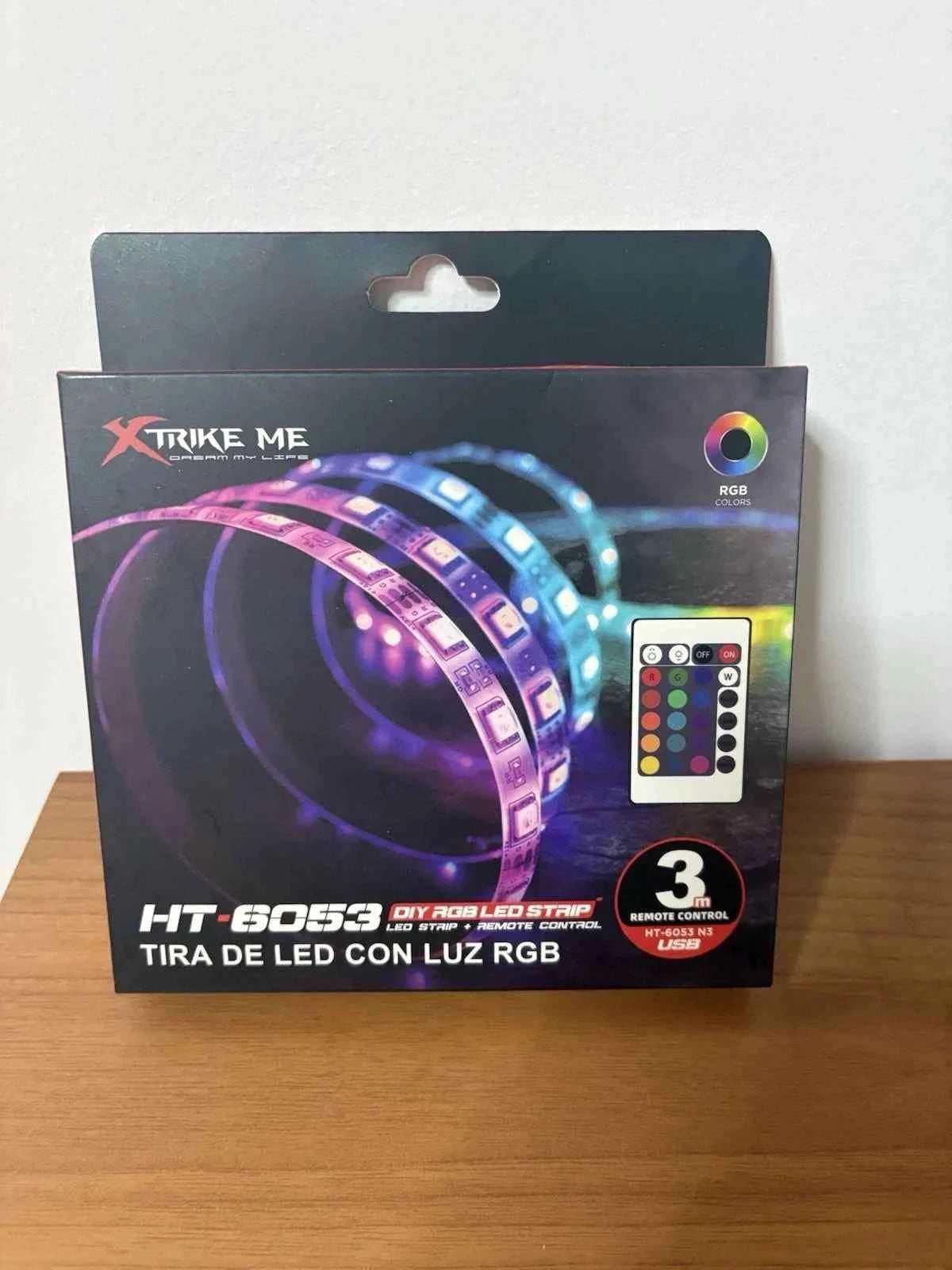 XTRIKE Striscia LED RGB Flessibile con Telecomando IR per TV PC Gaming Decorazione