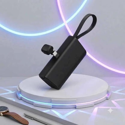 YOURZ Power Bank R21 5000mAh Fast Charging 2.1A con Cavo Integrato USB-C